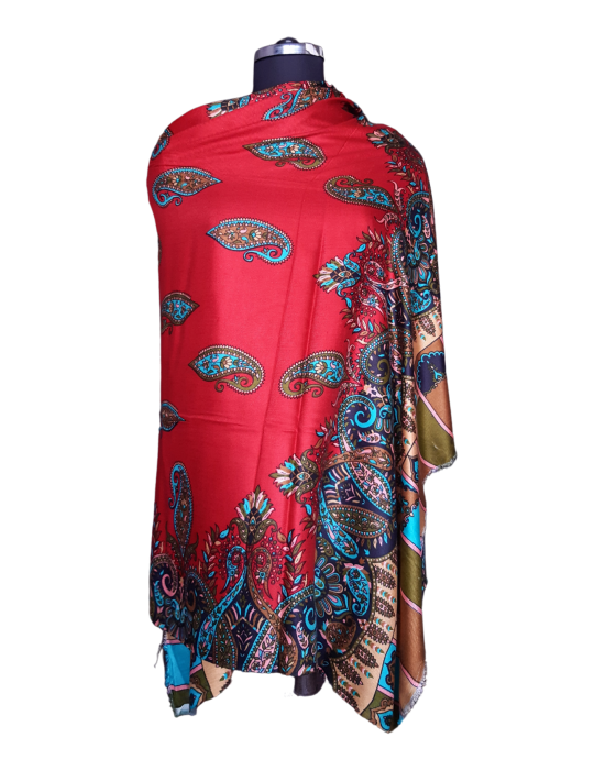 Women Stole Ambi Design red